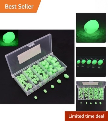 Ultimate 100pcs Luminous Green Fishing Beads - Soft 10mm for Deep Water Fishing