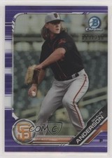 2019 Bowman Chrome Prospects Purple Refractor 83/250 Shaun Anderson #BCP-211 1v7