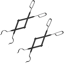 Rocky Mountain Goods Firewood Tongs (2-Pack) - Reinforced Wrought Iron, 26" Log 