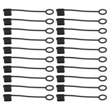 20Pcs USB C Cover Caps Durable Silicone Dustproof Protection for Home Black