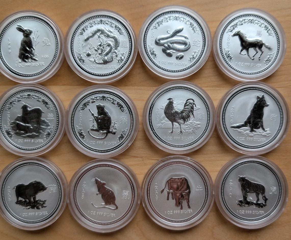オーストラリア干支シリーズ 1999-2010年銀貨1オンス x 12枚セット The Perth Mint Silver Bullion 1999 for sale | eBay