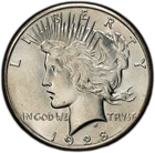 1928-S PEACE DOLLAR $1 PCGS MS61 (PQ222)