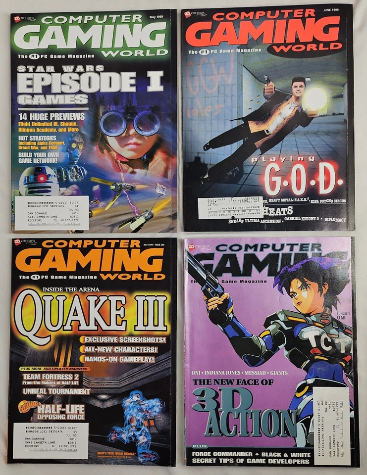 Computer Gaming World Magazine Complete Year 1999 Issues 174-185 VTG PC News - Image 3 of 4