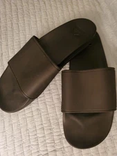 NEW NWOB Reef Men’s One Slide Black Size 12 Sandals Flip-Flop Slides Beach Sun