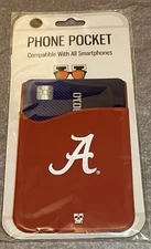 Universl Adhesive Pocket Stick On Phone Wallet Card Holder University of Alabama