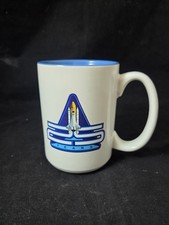 Vintage NASA Space Shuttle Kennedy Space Center Coffee Cup 25 Anniversary