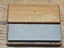 DMT Diamond Sharpening System Stone In Wooden Box - VINTAGE FREE SHIPPING 