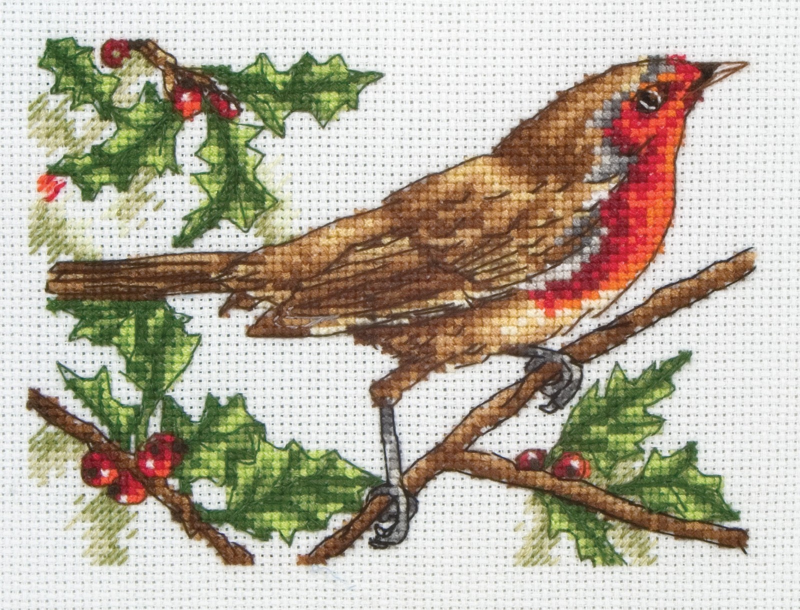 Anchor Cross Stitch Kit ""Robin"", Counted Pattern, 8x11cm