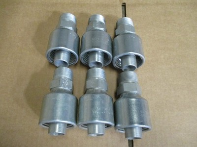 6 Pack Genuine Gates Hydraulic Hose Fittings 16G-16MP 1'' Male NPTF Pipe