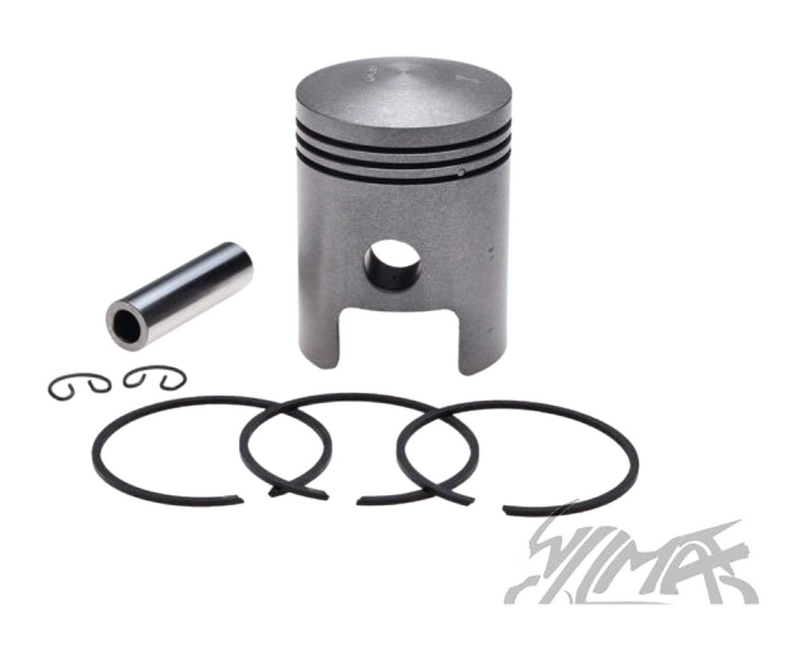 Piston MZ-ETZ 250 MZA complet avec segments axe 46mm kit réfection moteur