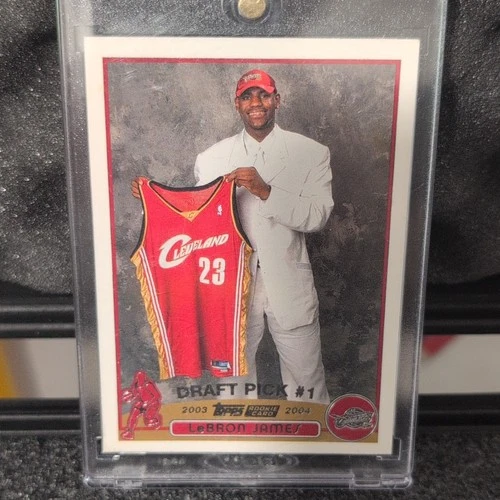 Topps 2003-04 LeBron James Rookie Draft Pick #221 Cleveland Cavs - See Photos