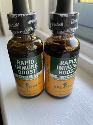 (2) Herb Pharm Rapid Immune Boost 1 fl oz 30 ml