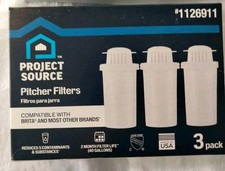 Project Source Replacement Brita® Water 3 Pack Filter Pitchers Dispensers
