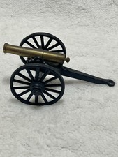 Vintage Cast Iron Toy Cannon. Unbranded. Wheels And Cannon Move