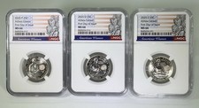 2025 P D S ALTHEA GIBSON QUARTER SET NGC MS66 FIRST DAY OF ISSUE BUSINESS STRIKE