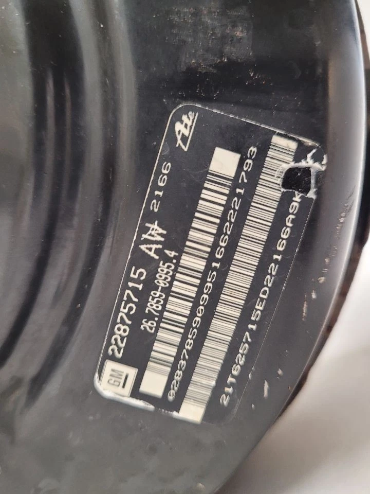 2010-2016 BUICK LACROSSE Power Brake Booster 13317102 10-16        Foto 4 de 4