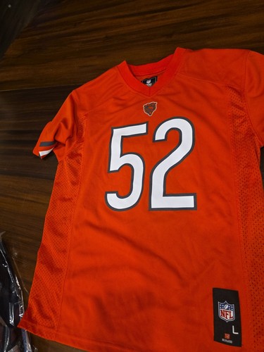 Nike Khalil Mack Chicago Bears Onfield Stitched Orange Jersey #52 Size Large New