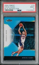 2004 Topps Finest #13 BLUE REFRACTOR /50 Steve Nash SP PSA 9 (sn: 12/50)