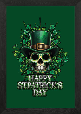 Happy Saint Patrick's Day Gerahmtes Wandbild Poster Leinwanddruck Bild