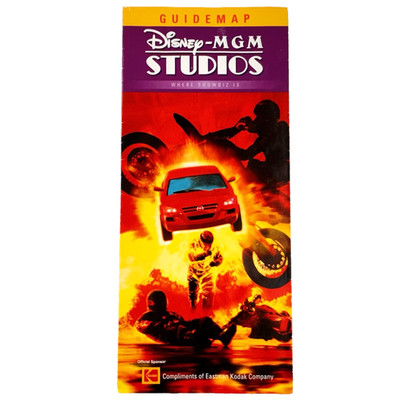 Walt Disney World - Disney-MGM Studios - 2005 GUIDE MAP - Lights Motors Action!