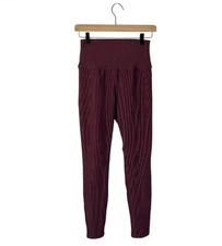 Five Dancewear Ribbed Pants Maroon Medium M Adult Five The Label