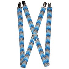 Suspenders - 1.0 - Chevron Weave Grays/Blues ACC NEW