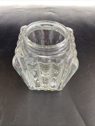 Glass Light Shade Ceiling Porch Hall Lamp Fixture Clear Ribbed Globe FITTER 3" - Picture 7 of 9