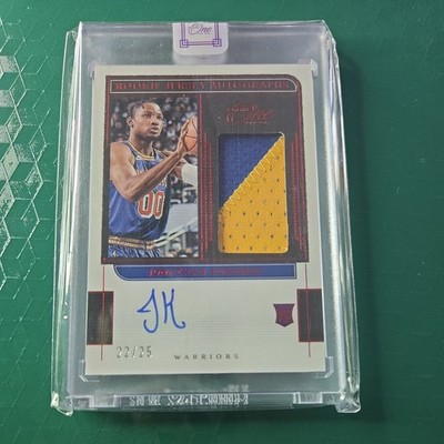 2021 Panini One and One Jonathan Kuminga RPA Dual Color, RC  Autographs Red #/25