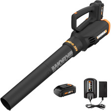 WORX WG547 20V Cordless Leaf Blower w/ Turbine Fan & 2 Speed Control