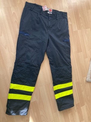 Arbeitshose HOVA Gr.56 Reflektorenstreifen ,gepolst.Knie, du-blau