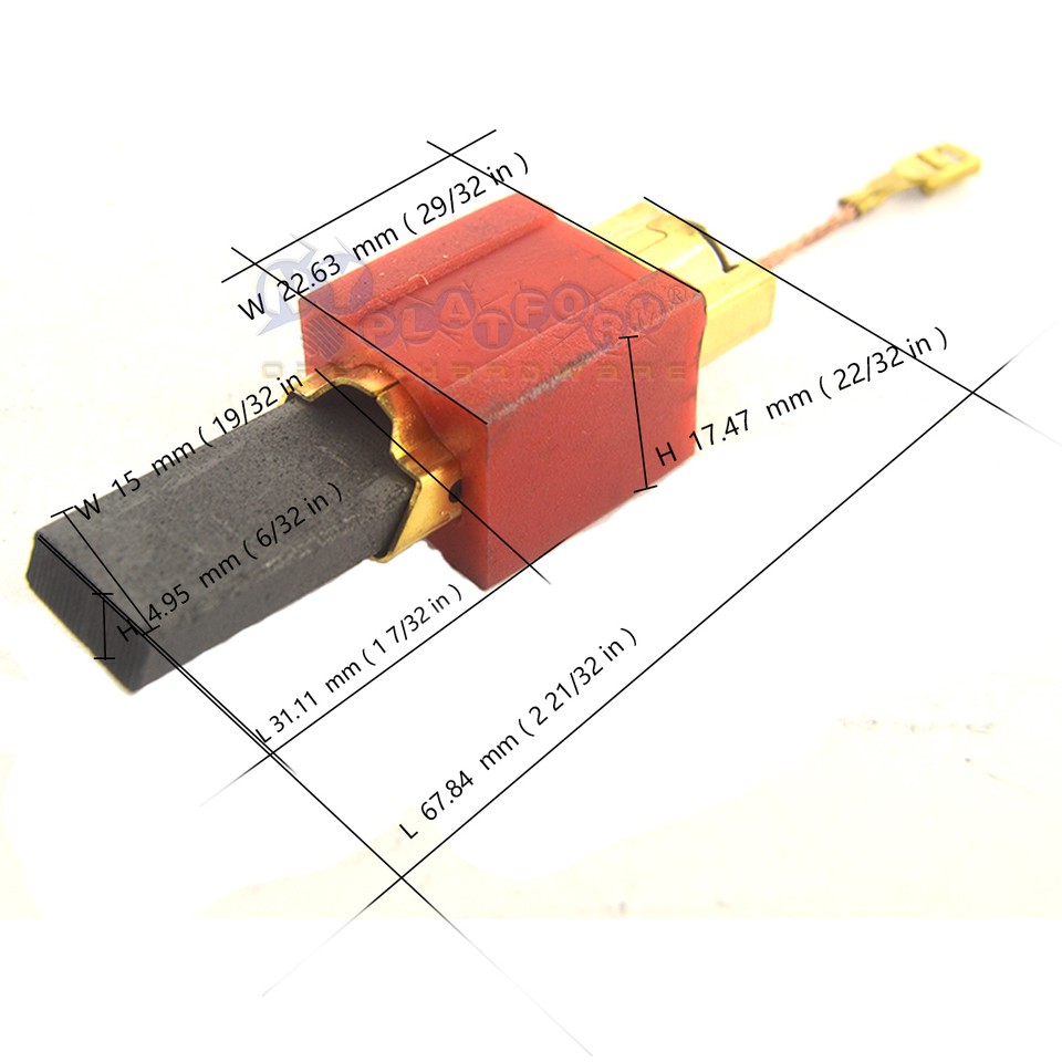 Vhbw 2x Spazzola In Carbone Compatibile Con Miele W479S, W489S - Foto 3