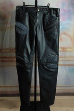  1950 New with tags ROBERTO CAVALLI Navy Blue Suede Leather Biker Pants Medium