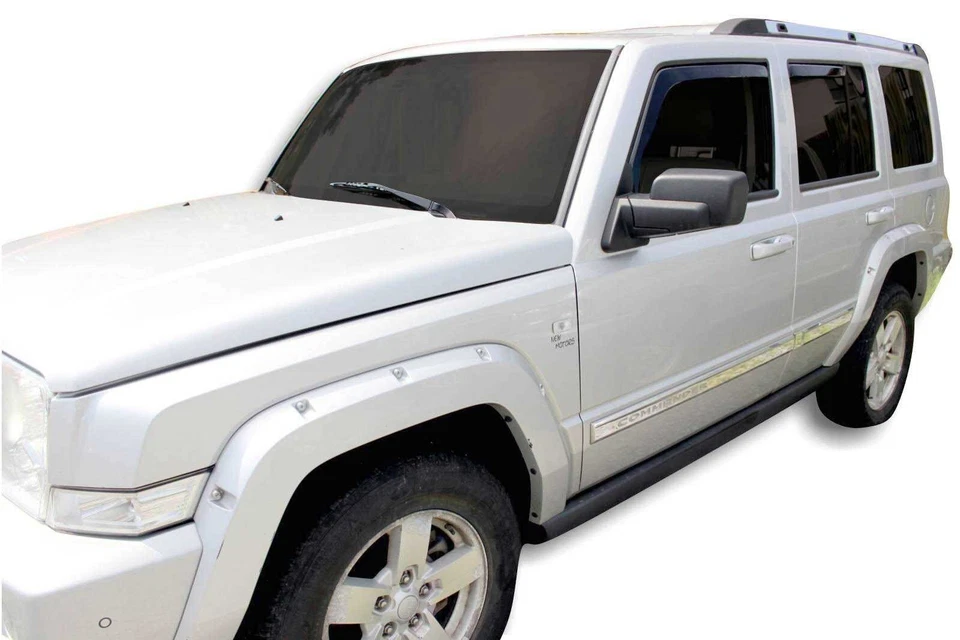 Deflectores de viento en canal para Jeep Commander 2006-2010 parasoles protector de lluvia Foto 2 de 4
