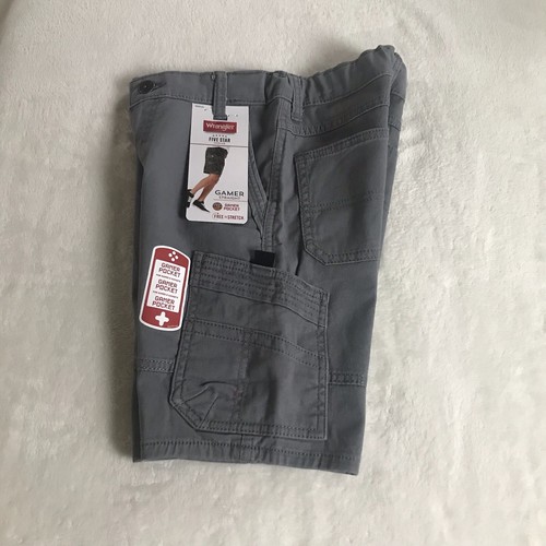 Wrangler Boys Adjustable Waist Gray Gamer Cargo Shorts Sz 10 Regular Waist 27.5" - Picture 18 of 18