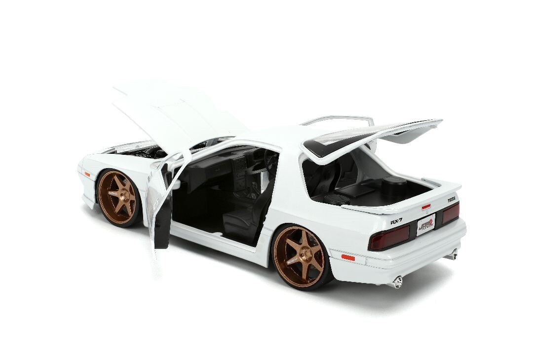 ミニカー Mazda Savanna RX-7 [1985] 1/24 1985 MAZDA RX-7 WHITE 1/24 DIECAST MODEL CAR BY JADA 35955