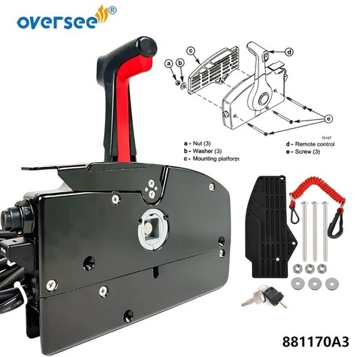 881170A3 8 Pins Side Remote Control Box For Mercury Pull To Open Non Power Trim - Picture 3 of 5