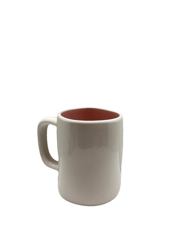 Rae Dunn "Hot Mess" Coffee Mug Artisan Collection by Magenta Pink Inside - Picture 2 of 4