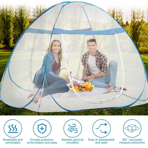 DOPPELBETT MOSKITONETZ FLIEGENGITTER FLIEGENNETZ MÜCKENNETZ BETTHIMMEL XXL DHL - Bild 4 von 13