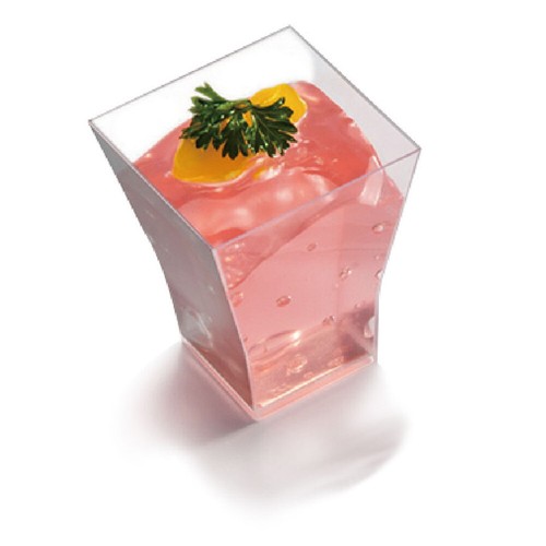 20 ALTA DISPOSABLE DESSERT CUPS PLASTIC SHOT GLASS FOR APPETIZER/HORS