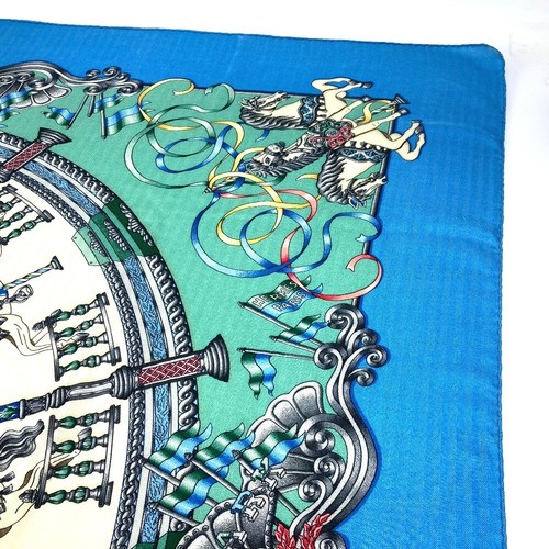 HERMES Luna Park Luna Park Amusement Park Calegean 140 Large format Scarf - Picture 4 of 12