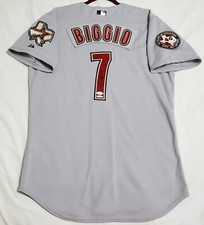 MAJESTIC 40 MEDIUM HOUSTON ASTROS CRAIG BIGGIO SIGNED AUTHENTIC JSA HOLO JERSEY 