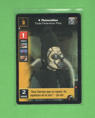 Young Jedi CCG Menace of Darth Maul - #105 - Neimoidian, Trade Federation Pilot