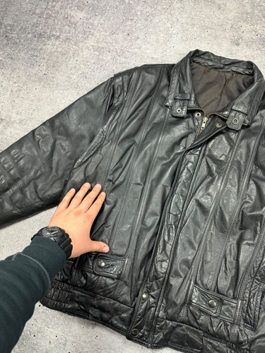 Vintage Genuine Leather Aviator Top Gun Pilot Bomber Leather Jacket - Vest Men M - Picture 10 of 23