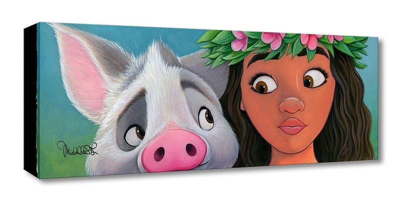 Moana Pua Disney Fine Art Michelle St. Laurent Ltd Ed TOC Print Moana's Sidekick