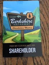 2025 BERKSHIRE HATHAWAY ANNUAL SHAREHOLDER MEETING PASS MAY 3RD 2 Day SHIPPING