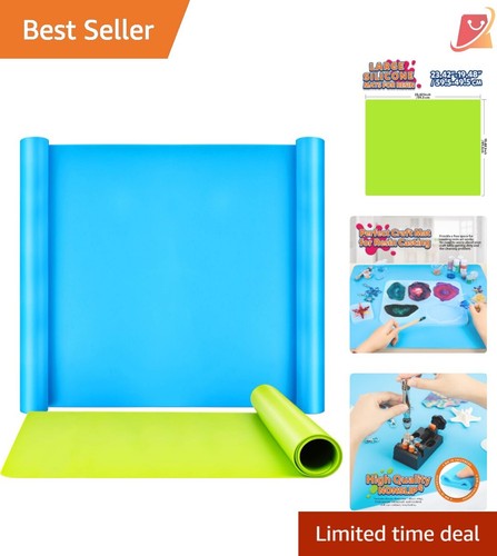 Large Silicone Craft Mats, 23.4"x19.5" Nonstick Table Protector for DIY Projects