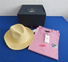 Staatsgeschenk Italien G8 2009 Conte of Florence Florentine Strohhut & Poloshirt