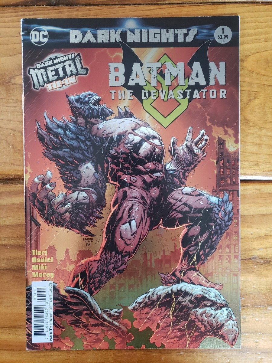 DC Comics 2018 Dark Nights Batman The Devastator 1 Metal Tie