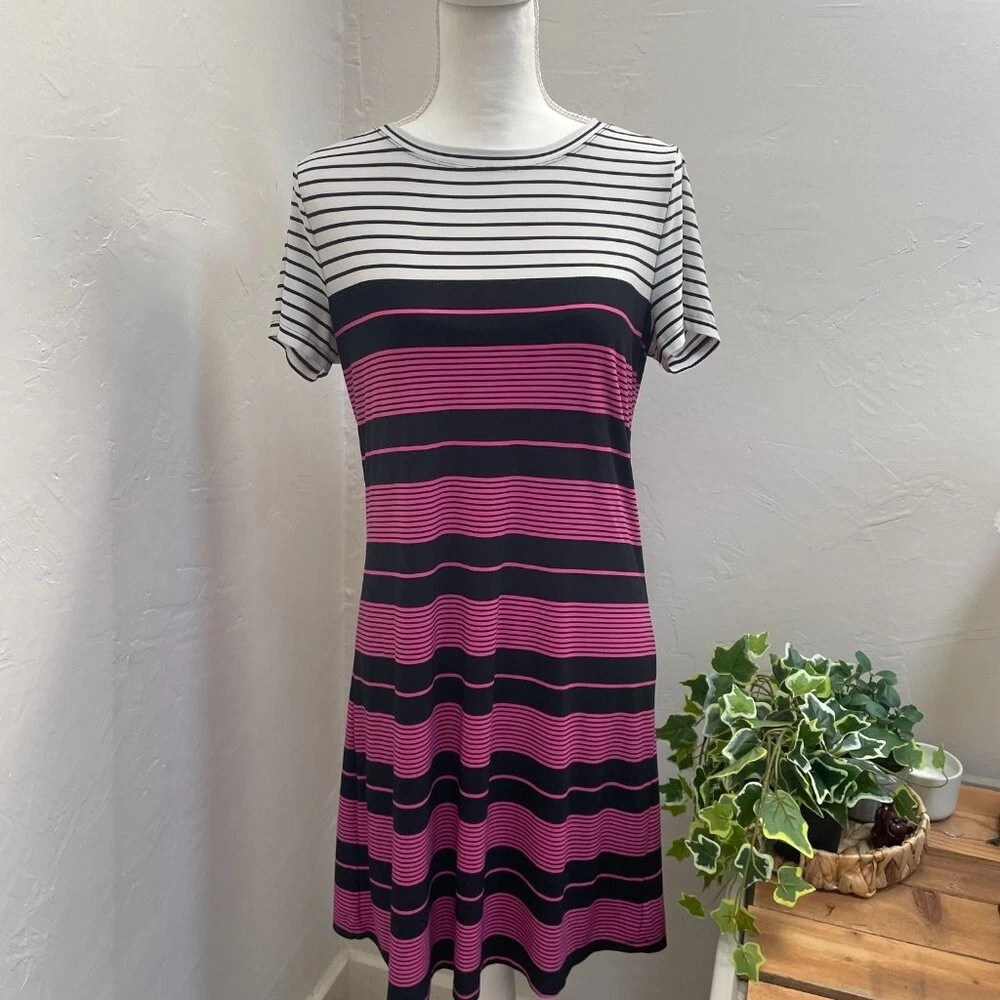 Calvin klein pink on sale and black dress