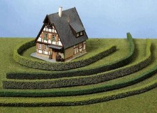Heki 1186 3 Flexible Hecken, hellgrün, je 50 cm lang, Z - H0